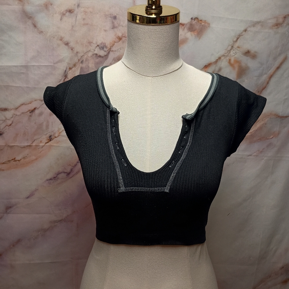Urban Outfitters Black Crop Top